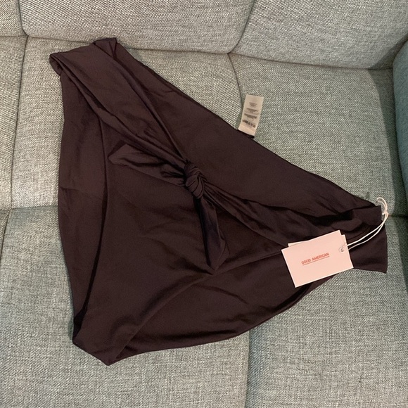 Good American Black 10 Ways To Wear Black Bikini Bottom Size 6/3XL - Picture 2 of 6